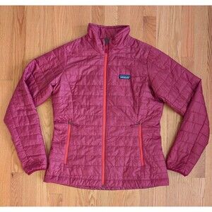 Patagonia Nano Puff Jacket Womens Medium Roamr Red 84217 Quilted Insulated